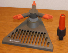 LANCE ARROSOIR ARROSEUR trio GARDENA ROTATIF JARDIN gazon PELOUSE tuyau ARROSAGE