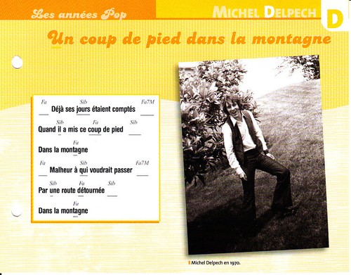 Michel delpech fiche plaisir - michel,