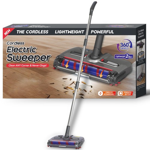 Swivel cordless sweeper - swivel, sweeper,floor