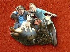 PIN'S  TINTIN ET MILOU EN SIDE-CAR