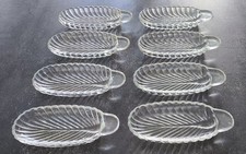 8 Plats de service individuels ovales, vintage