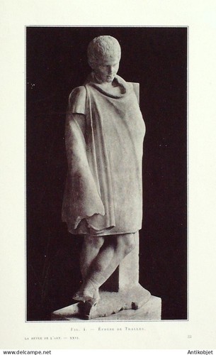 Sculpture ephebe tralles - sculpture,