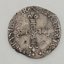 Henri III (1574-1589) Quart d'écu 1580 