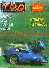 MONDE de la MOTO 128 HONDA VF 400 TRIUMPH T140 T120 MORINI 501 Camel YAMAHA XS