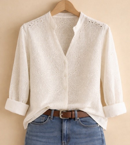 Chemise brodée neuve femme - brodée,