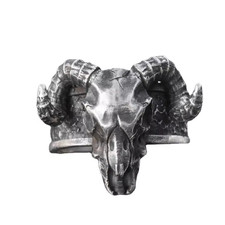 BAGUE TETE DE MORT CHEVALIERE