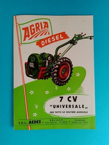 Brochure vintage motoculteur - brochure,