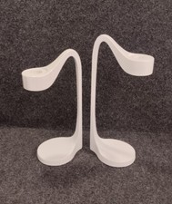 2 bougeoirs vintage IKEA 'Jatteviktig' Design Monica Mulder 90's Métal Laqué 