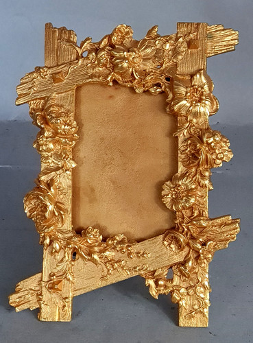 Rare ancien cadre - , doré