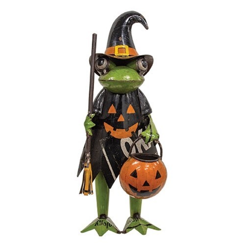 New primitive halloween frog - new,