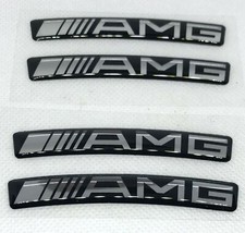 4 pièces x autocollants Mercedes AMG pour jantes 16"-20" (73x10mm) autocollan...