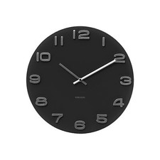 KA4401 Vintage Pendule Murale Noir 35 x 35 x 42 cm