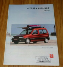 Catalogue CITROEN BERLINGO 5 places de 1998