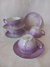 Grandes Tasses XIX ème Lunéville Keller Et Guerin - Art Nouveau