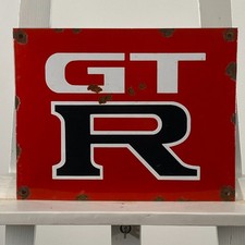 Plaque émaillée Nissan GTR -