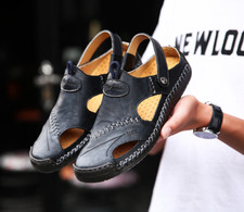 sandales homme cuir véritable