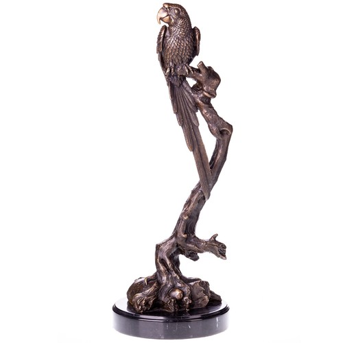 Sculpture perroquet bronze - sculpture,