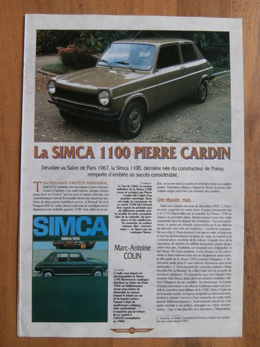 Document simca 1100 - la,