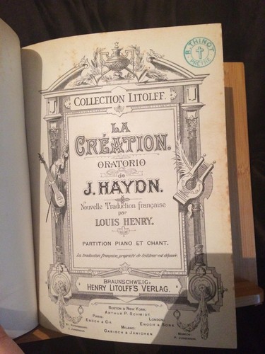 Joseph haydn création - haydn, la