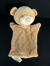 34. DOUDOU PLAT MARIONNETTE CMI PLAYKIDS OURS beige marron nez blanc TB ETAT