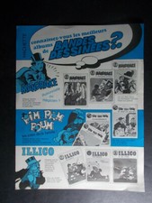 MANDRAKE PIM PAM POUM ILLICO GUY L'ECLAIR PRINCE VAILLANT Flyer Hachette 1970 !