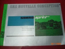 ANCIENNE  BROCHURE  PUBLICITAIRE  ARRACHEUSE   PdeT  NIEMEYER    SAMRO  SPRINT