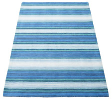 Tapis Bleu Violet 100% Laine