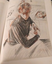 Ancien livre de 35 gravures Bébé, Maman sur papier glacé. Idéales encadrées 