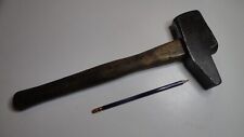 ancien gros MARTEAU d'artisan 1,885 kg  ACIER gravé MOB 2-50