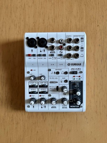 Yamaha ag06 mixer - mixer, canaux