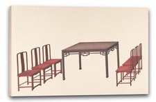 Toile/Cadres Anonyme, chinois, 19ème siècle - Conception pour les meubles d'exp