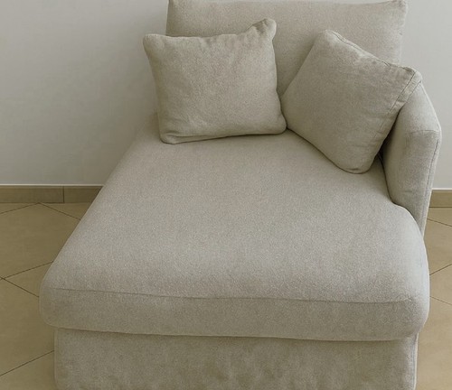 Grande meridienne lin naturel - grande,
