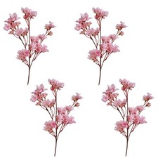 Fleurs réalistes branches de pêche artificielles atmosphère festive branches