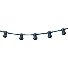 Guirlande 20M - 20 douilles E27 IP44 Câble H05RN-F 2x1mm2 - NOIR