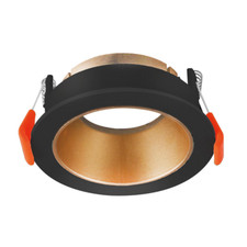 Support de spot Beta R2 rond noir/cuivre-doré MR16 GU10/GU5.3