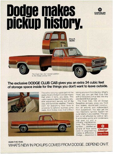 1973 dodge club - cab, pickup
