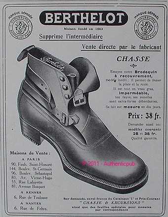Publicite 1910 berthelot - 1910,