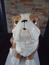 bocal a bonbons / Cookie Jar chien bulldog anglais en céramique