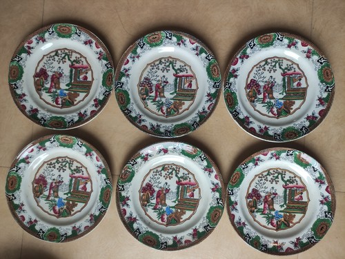 6 assiette ancienne - 6,