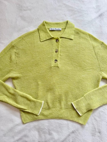 Pull polo vert - alpaga, et