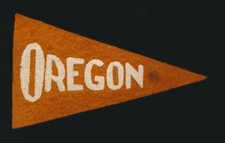 1936-37 BF3 Red Ball Gum Mini-Pennants -UNIVERSITY OF OREGON #2