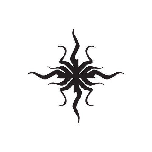 Art sun tribal vinyl decal - vinyl,