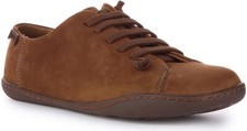 CAMPER Peu Caraco Slip Large Décontracté Chaussure Cuir Homme Basket en Marron 4