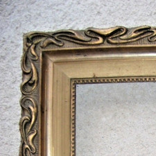 large cadre XIXème en bois