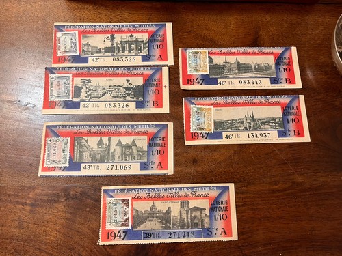 Lot billets loterie - lot,