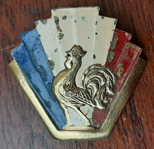 Insigne 1943 CEF ITALIE Coq ORIGINAL Corps Expéditionnaire Français WWII Badge 4