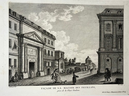 Paris facade maison feuillans - paris,