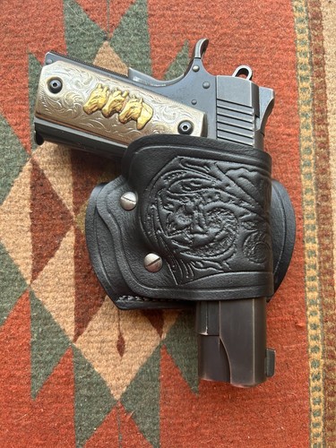 Leather yaqui holster usa - holster, made
