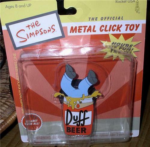 Simpsons duff can - duff, homer