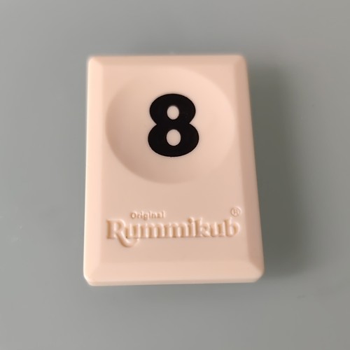 Tuile chiffre 8noir pièce - tuile,